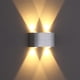 thumbnail image 2 of Lámpara de pared LED moderna, lámpara de pared interior, iluminación de pared arriba abajo hecha de aluminio para sala de estar, dormitorio, escalera, pasillo, 2 of 6