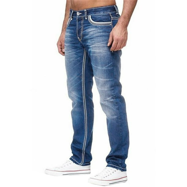 Boiiwant Men's Fashion Baggy Jeans Loose Casual Teen High Waist