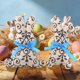thumbnail image 4 of Decoraciones de Fiesta Azules Y Blancos Serie de Porcelana Azul Y Blanco Conejos de Tela Ornamentos Conejos de Pascua Suministros de Diseño de Fiesta de Vacaciones Decoraciones de Pascua para el Hogar, 4 of 5