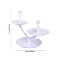 thumbnail image 3 of HOZVOMI Tiered Serving Stand, Multi Level Dessert Tray for Party Wedding, Snack and Fruit Display Platter for Table Decor, 3 of 6