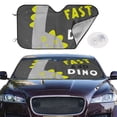 thumbnail image 2 of Kdxio Cute Dinosaur Print Windshield Sun Shade,UV Rays and Sun Heat Protection,Sunshade for Car Windshield,Car Shade Front Windshield - Small, 2 of 6