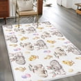 thumbnail image 2 of Area Rugs 2.7'x5', Happy Easter Carpet for Living Room Bedroom Dining Room, Spring Bunny Chickens Lambs Easter Eggs Throw Kitchen Rugs Non Slip Washable Rectangle Indoor Outdoor Rugs, 2 of 8