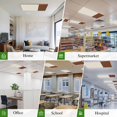 thumbnail image 6 of Boho Brown Leather Texture Magnetic Fluorescent Light Covers for Ceiling Lights 2x4 Feet, Modern Yellow Striped Office Classroom Kitchen Drop Ceiling Light Covers Lighting Filters Shade Panel 3 Packs, 6 of 9