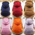 thumbnail image 3 of BAIANNAN DualPet Dog Hoodie Winter Dog Sweaters Pet Cold Warm Weather Sweatshirt Hoodie for Small Medium Dogs and Cat XS-2XL Pet Supplies, 3 of 4