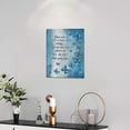 thumbnail image 2 of Blue Butterfly Decor Wall Art Memorial Pictures Motivational Decor Flower Canvas Painting Butterfly Decorations Framed Artwork for Bedroom 12"x16", 2 of 6