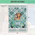 thumbnail image 5 of Custom American Staffordshire Terrier Green Check Plaid Welcome House Flag Watercolor Dog Drive a Car Bow Polka Dots Decorative Yard Outdoor Flag Banner 28X40 Inch Double Side, 5 of 6