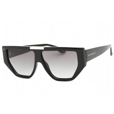 Prive Revaux Nikki Caviar Black Women's Rectangular Sunglasses