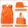 thumbnail image 5 of MMJ Travel Backpack 3 in 1 Packable Tote Bag Foldable Compact Waterproof Lightweight for Commute Hiking Camping, 5 of 9