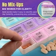thumbnail image 3 of MEDca Weekly Pill Organizer, 4-Times-a-Day, BPA-Free Plastic Container, 3 of 9