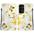 thumbnail image 2 of TECH CIRCLE Wallet Case For Samsung Galaxy S23,Premium PU Leather Magnetic Pocket Card Slots with Wrist Strap Flip Stand Protective Women Girl Phone Case for Galaxy S23 6.1" 2023,Gold Butterfly, 2 of 8