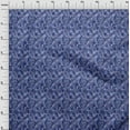 thumbnail image 4 of oneOone Rayon Medium Blue Fabric Tropical Leaf Craft Projects Decor Fabric Printed By The Yard 56 Inch Wide, 4 of 5