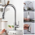 thumbnail image 4 of Wowow Single-Handle Pull Down Sprayer kitchen faucets stainless steel in Brushed Nickel, 4 of 8