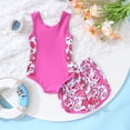 thumbnail image 6 of Shadoumai Girls Bikini 2 Piece Swimsuit Set Tiered Flounce Bathing Suit Adjustable Straps Girls' Swimwear, 6 of 8
