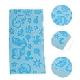 thumbnail image 3 of Unique Bargains 1 Pc Elephant Pattern Bath Sponge Body Scrubber Blue, 3 of 6