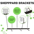 thumbnail image 1 of Supports d'Étagère Flottants - Sheppard Brackets - Installation Facile - Usage Intensif (22 Pouces), 1 of 5