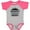 Baseball Heather and Hot Pink, variant on Inktastic Grandpa Hiking Buddy Hiker Boys Baby Bodysuit