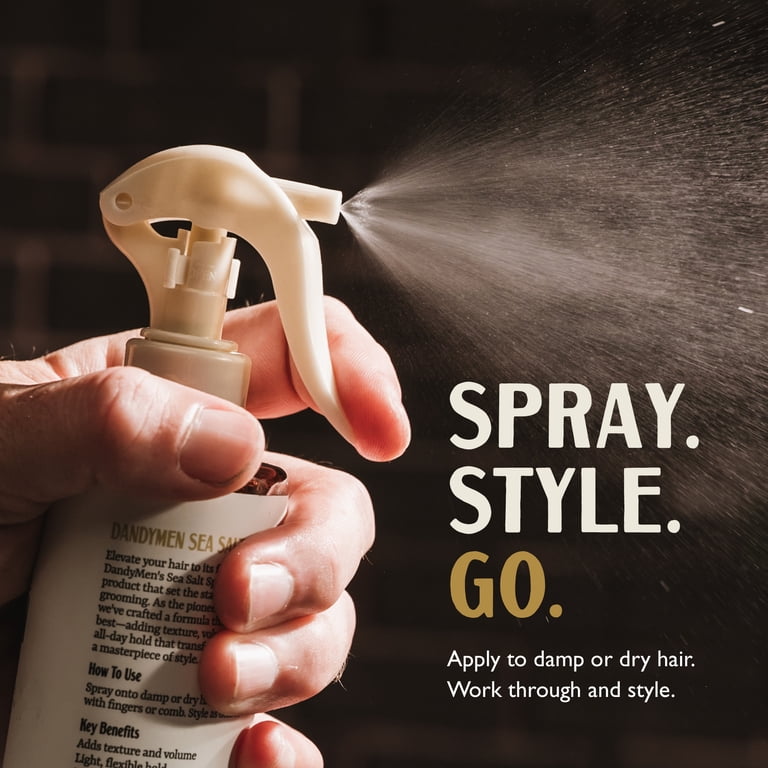 DANDYMEN COLLECTION Light Hold Sea Salt Spray 8.45 fl oz Obsidian