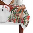 thumbnail image 4 of Grey Christmas Snowman Table Cloth Waterproof Tablecloths, Xmas Snowflake Elk Tree Balls Tablecloth Dining Table Cover for Kitchen Party Tabletop Outdoor, Rectangle Tablecloth 60x84 Inch, 4 of 9