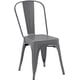 thumbnail image 1 of Silla de comedor de metal, gris oscuro, 1 pieza (paquete de 4),Gris oscuro, 1 of 2