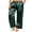 Deep Green, variant on Ekouaer Women's Silk Satin Pants Wide Leg Pajama Bottoms Lounge Pants Casual Loose Trousers Pj with Pockets