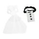 thumbnail image 1 of Copas de vino envueltas para bodas, vestidos de novia y novio, elegante decoración para recepción, despedida de soltera, banquete., 1 of 6