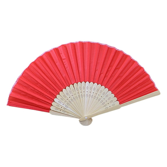 Small Folding Hand Fan | Chinese Japanese Vintage Bamboo Silk Fans | Hand-Painted Art Fan for Dance, Performance, Decoration, Wedding, Party,Gift