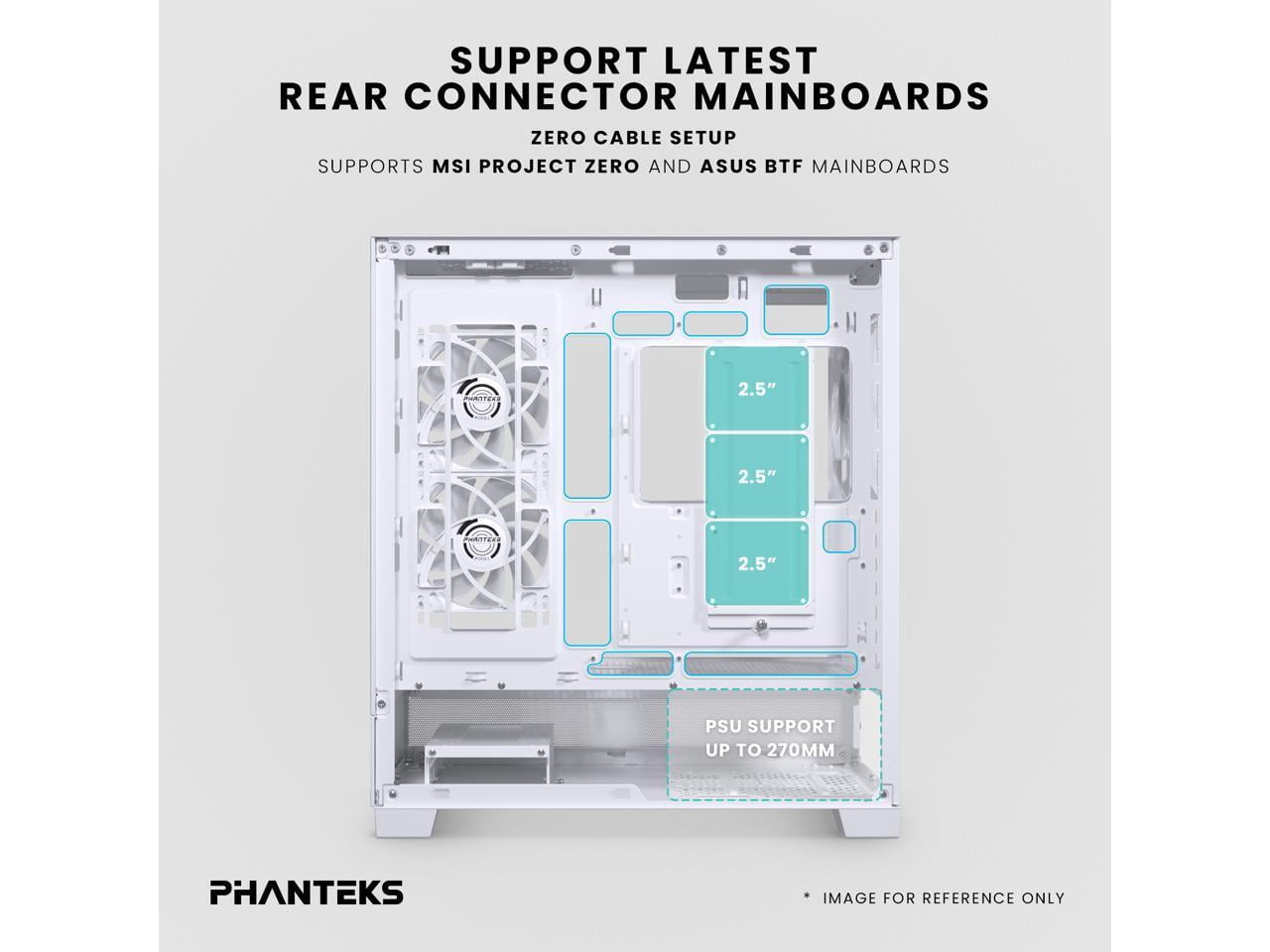 Phanteks XT View Matrix Mid-Tower ATX Gaming PC Case, 600-LED Matrix Display, Tempered Glass Front & Side Panels, USB-C 3.2 Gen2, 3x D-RGB Fans Included, Rear-Connector Ready, Grey White