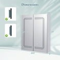 thumbnail image 3 of Gymax 23.5 x 27.5 Inch Bathroom Medicine Cabinet w/ Mirror LED Lighted Mirror Cabinet, 3 of 9