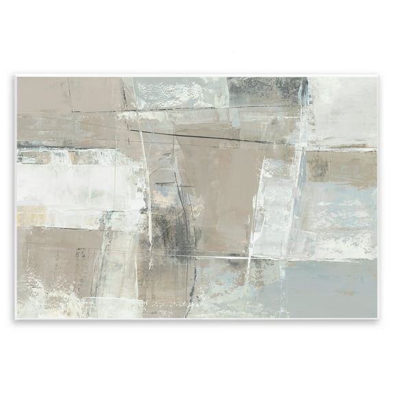 Stupell Industries Subtle Structured Neutral Abstract Abstract Painting Unframed Art Print Wall Art, 15 x 10