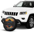 thumbnail image 2 of KAKALAD Mountain In The Lake Spare Tire Cover Universal Vehicle Accessories Buckle Car Tools 16”in, 2 of 6