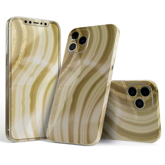 DesignSkinz Vivid Agate Vein Slice Foiled V12 Full-Body Skin Decal Wrap Cover for iPhone 16