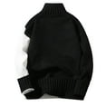 thumbnail image 4 of Vedolay Mens Lightweight Sweaters Long Sleeve Slim Knitted Sweaters Tops for Men Fall Black,L, 4 of 4