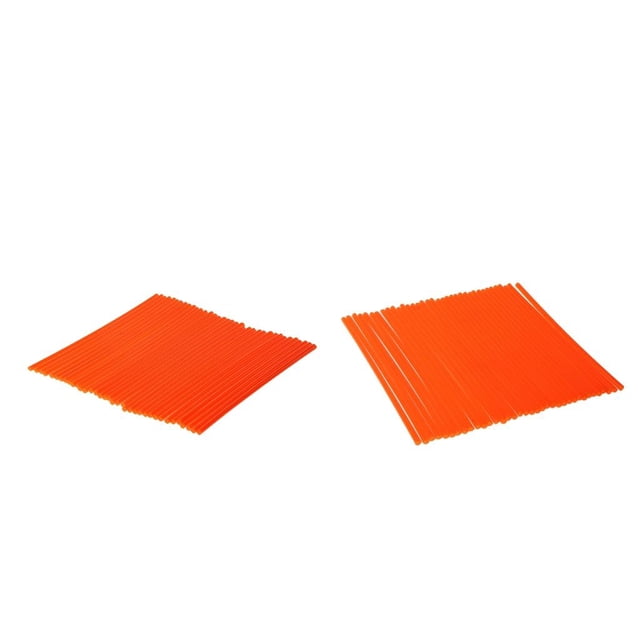 72 Piezas Universal Motocross Llanta de Rueda Envuelve Pieles Cubierta Naranja