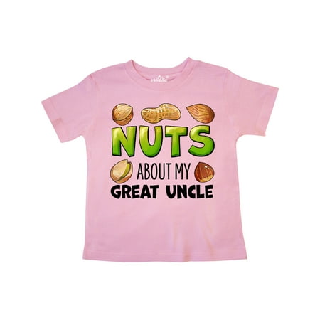 

Inktastic Nuts About My Great Uncle Peanut Almond Pistachio Gift Toddler Boy or Toddler Girl T-Shirt