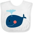 thumbnail image 3 of Inktastic Whale Cute Blue Boys or Girls Baby Bib, 3 of 4