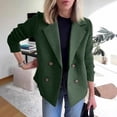 thumbnail image 7 of WTOBBY Women's Patchwork Design Jacket Long Sleeve Solid Color Casual Outerwear Fashion Spliced Panel Lightweight Coat with Front Zipper Street Style Trendy Spring Piece,Green L, 7 of 7