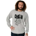 thumbnail image 5 of Sloth Chillin Animal Lovers Funny Long Sleeve TShirt Men Women Brisco Brands S, 5 of 6