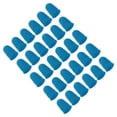 thumbnail image 1 of Protector de punta de dedo de goma Uxcell, paquete de protectores de pulgar de silicona, cubiertas de dedos, almohadillas de guardia, agarres de dedal para oficina, azul 30 piezas tamaño M, 1 of 1