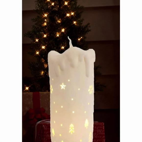 Bougie de Noël FLMLSS 7.5 Pouces (Lot de 12)