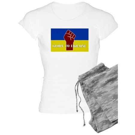 

CafePress - Glory To Ukraine Pajamas - Women s Light Pajamas
