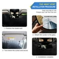 thumbnail image 2 of WOBOGO White Peony Car Windshield Sunshades Autopilot Lightweight Accordion Sun Visor 53×23.5in, 2 of 8