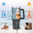thumbnail image 4 of 40oz Math Equations Geometry Physics Stainless Steel Flip Straw Tumbler Spill Proof Travel Cup Double Wall Vacuum Insulated Coffee Mug with Handle, 4 of 6