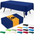 thumbnail image 1 of Mantel desechable Smiry, 6 unidades, 137 x 274 cm, impermeable, azul marino, 1 of 4
