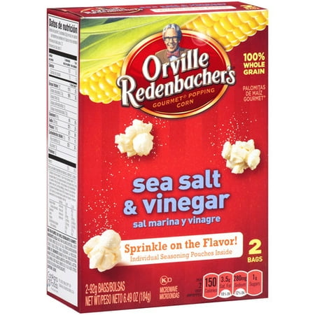 Orville Redenbacher's Sea Salt & Vinegar Microwave Popcorn, 2 count, 6.49 oz