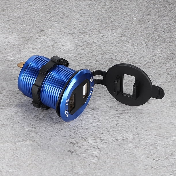Adaptador de corriente para encendedor de cigarrillos, toma para encendedor de cigarrillos de 12-24 V, cargador USB para motocicleta, cargador para encende