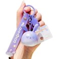 thumbnail image 1 of Llavero con cabeza de conejo con orejas giratorias divertidas y creativas para niños y niñas, llavero de buena suerte, llavero de conejo de la suerte, llavero de regalo de San Valentín y Navidad, 1 of 5