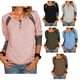 thumbnail image 3 of Camisas de manga larga para mujer con botones casuales y estilo túnica para uso diario, 3 of 6
