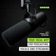 thumbnail image 4 of Shure SM7B | Dynamic Vocal/Podcast XLR Microphone - Black, 4 of 5