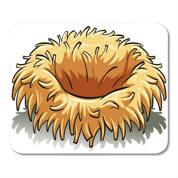 POGLIP Grass Bird Nest on White Empty Bundle Graphic Tree Mousepad Mouse Pad Mouse Mat 9x10 inch