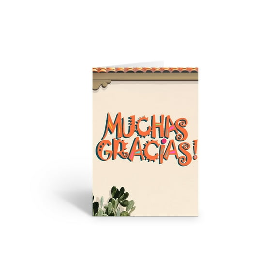 Stonehouse Collection | Muchas Gracias Note Card | Thank You Note Card | Mexican Cards | 10 Boxed Thank You Note Card | Muchas Gracias!